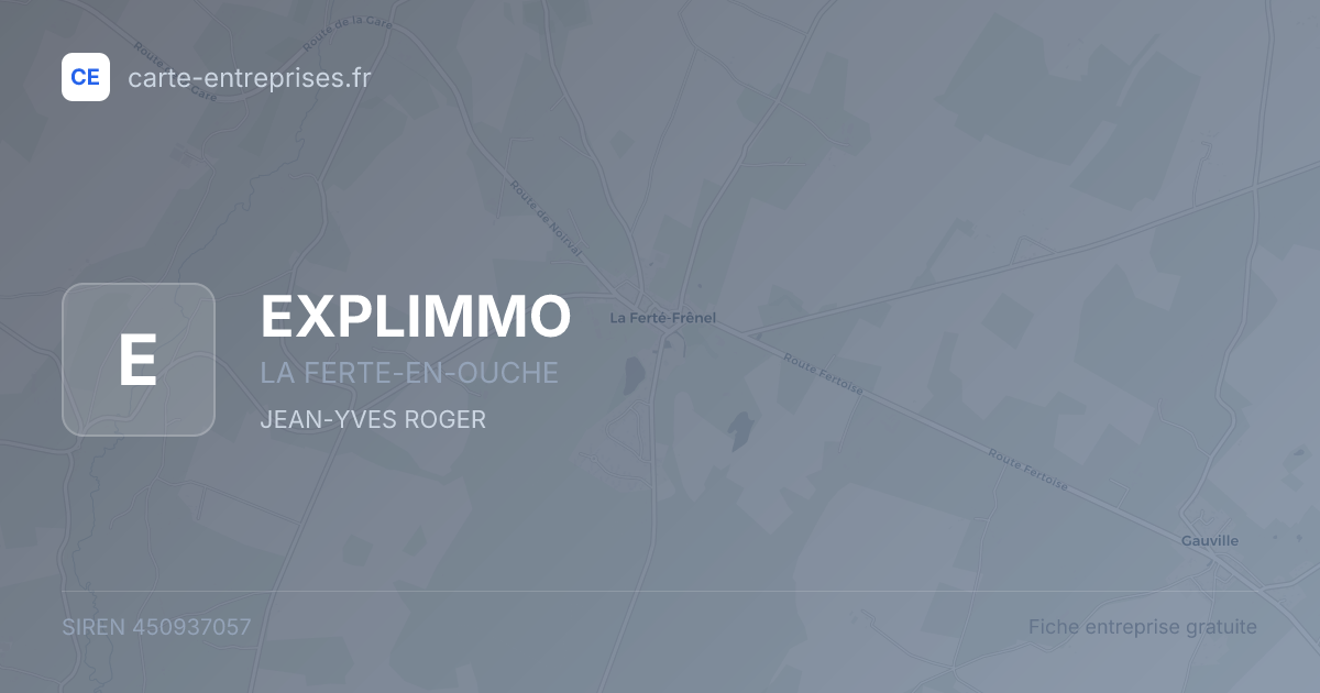 EXPLIMMO — 450937057 — fiche entreprise