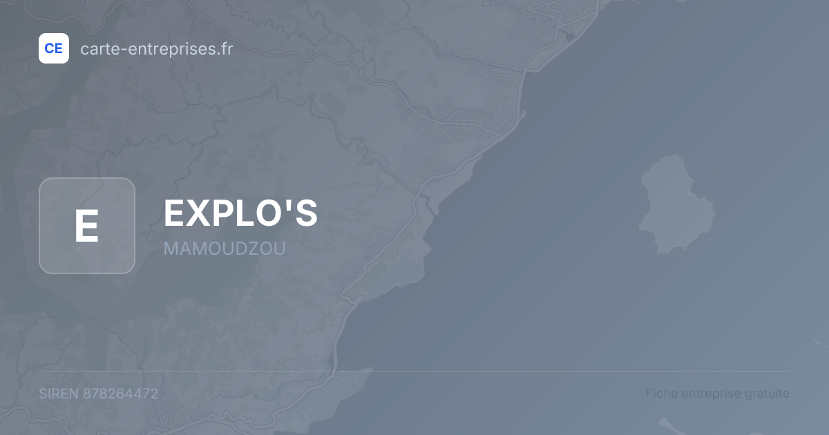 EXPLO'S — 878264472 — fiche entreprise