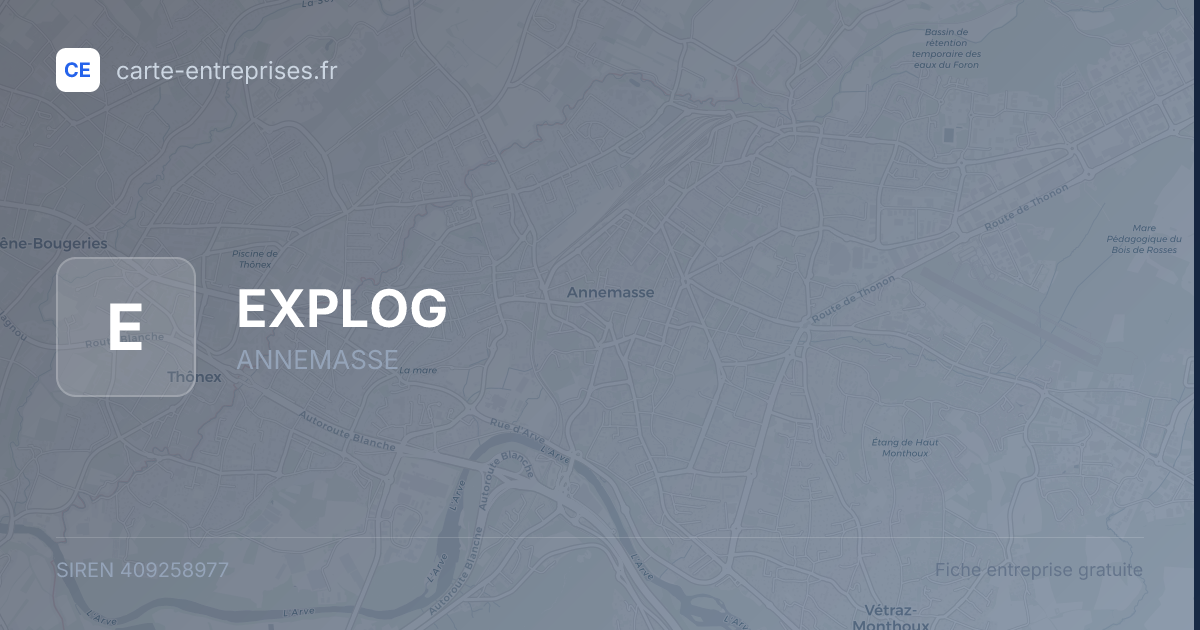 EXPLOG — 409258977 — fiche entreprise