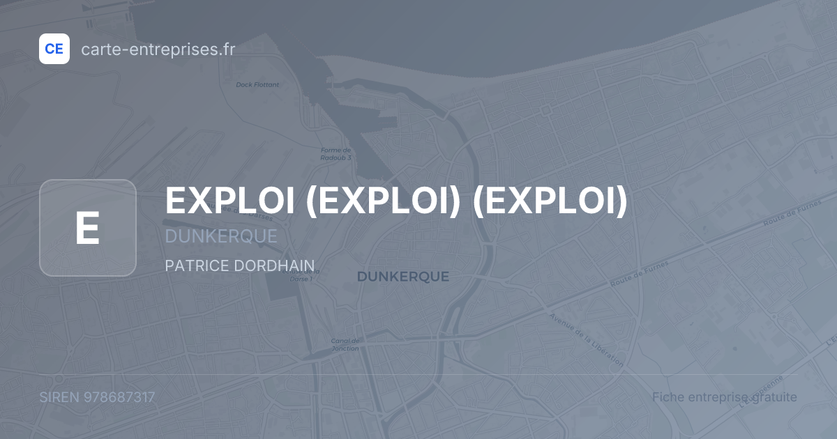 EXPLOI (EXPLOI) (EXPLOI) — 978687317 — fiche entreprise
