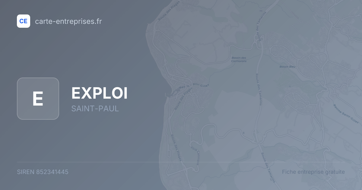 EXPLOI — 852341445 — fiche entreprise