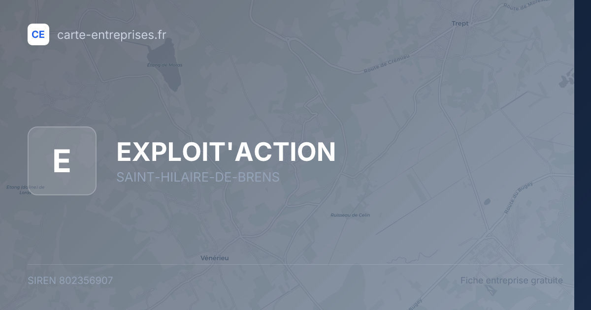 EXPLOIT'ACTION — 802356907 — fiche entreprise