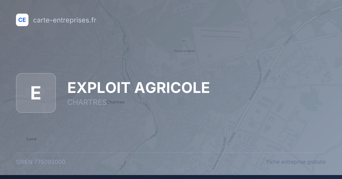 EXPLOIT AGRICOLE — 775092000 — fiche entreprise