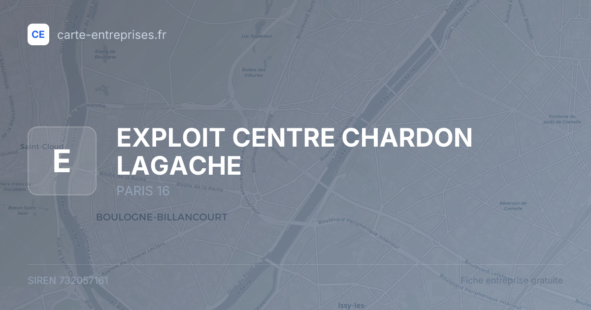 EXPLOIT CENTRE CHARDON LAGACHE — 732057161 — fiche entreprise