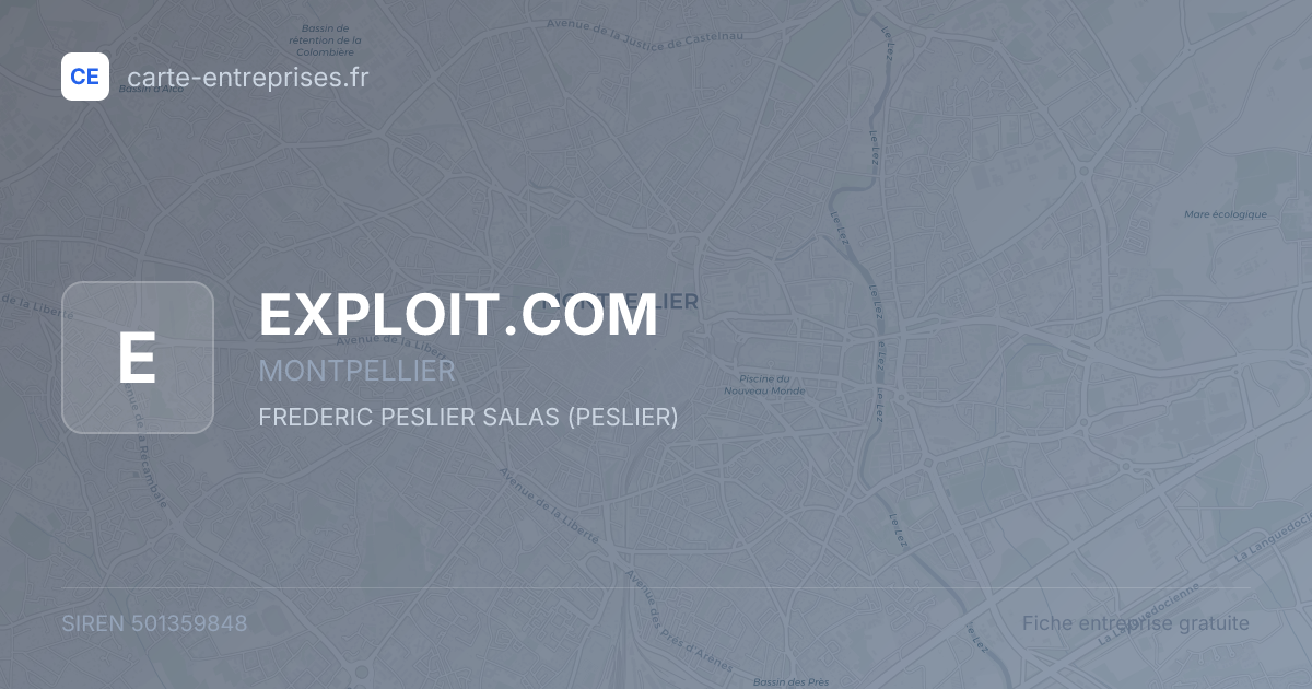 EXPLOIT.COM — 501359848 — fiche entreprise
