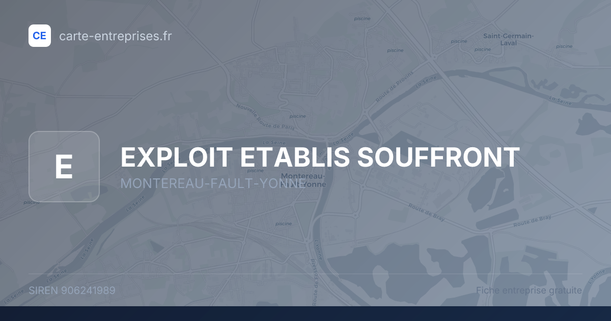 EXPLOIT ETABLIS SOUFFRONT — 906241989 — fiche entreprise