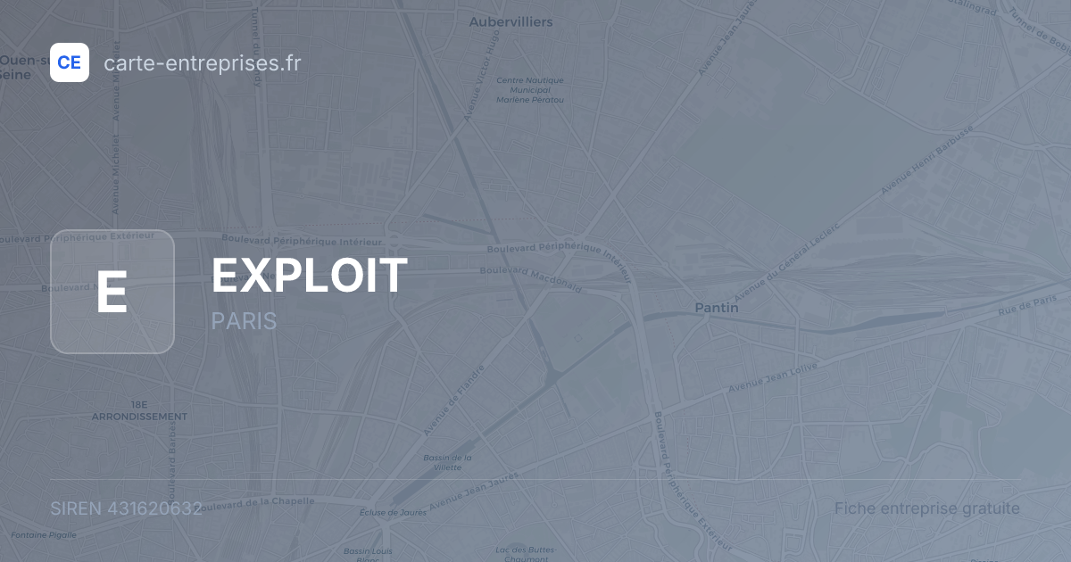 EXPLOIT — 431620632 — fiche entreprise