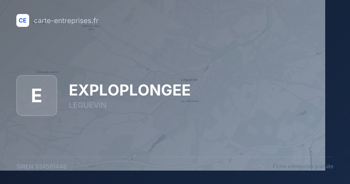 EXPLOPLONGEE — 934581448 — fiche entreprise