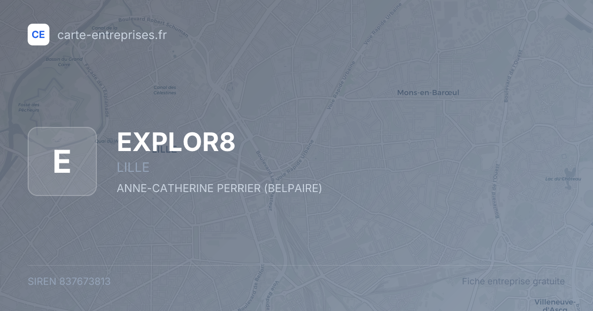 EXPLOR8 — 837673813 — fiche entreprise