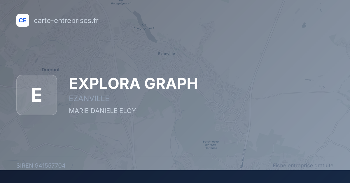 EXPLORA GRAPH — 941557704 — fiche entreprise