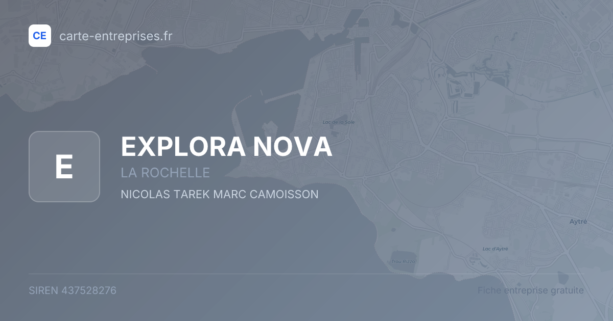 EXPLORA NOVA — 437528276 — fiche entreprise