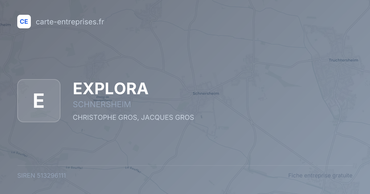 EXPLORA — 513296111 — fiche entreprise