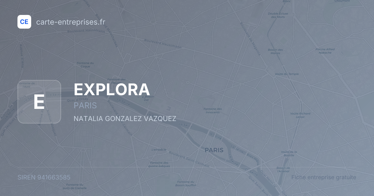EXPLORA — 941663585 — fiche entreprise