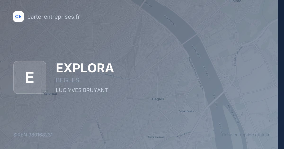 EXPLORA — 980168231 — fiche entreprise