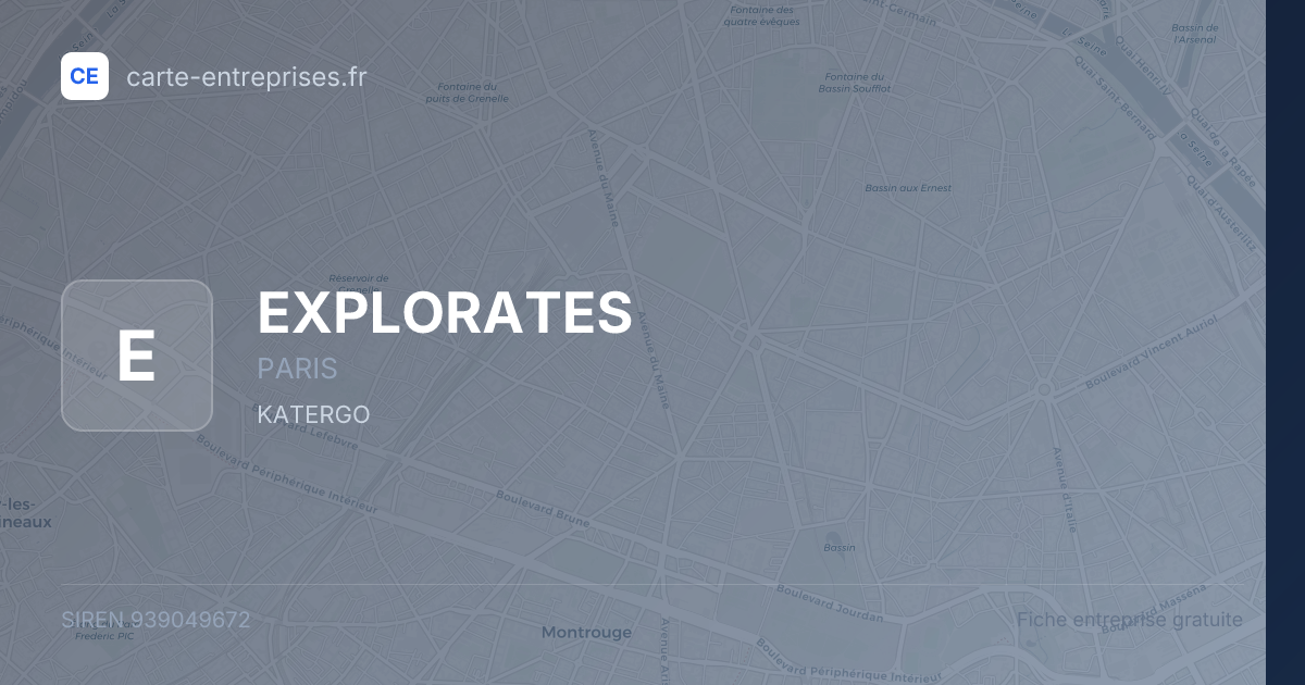 EXPLORATES — 939049672 — fiche entreprise