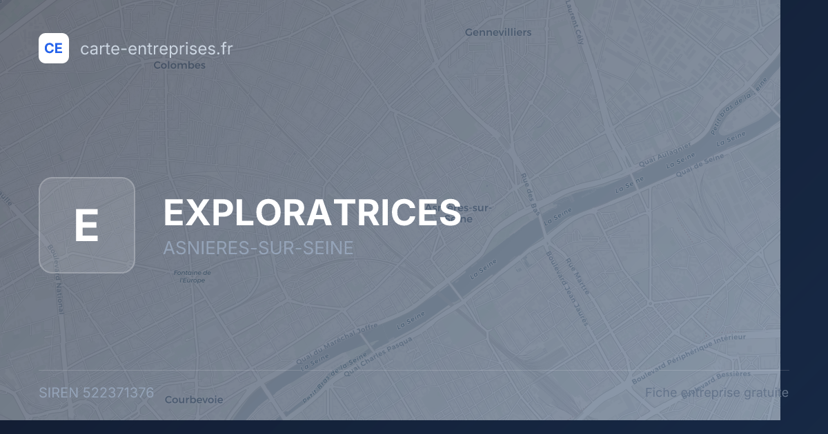 EXPLORATRICES — 522371376 — fiche entreprise