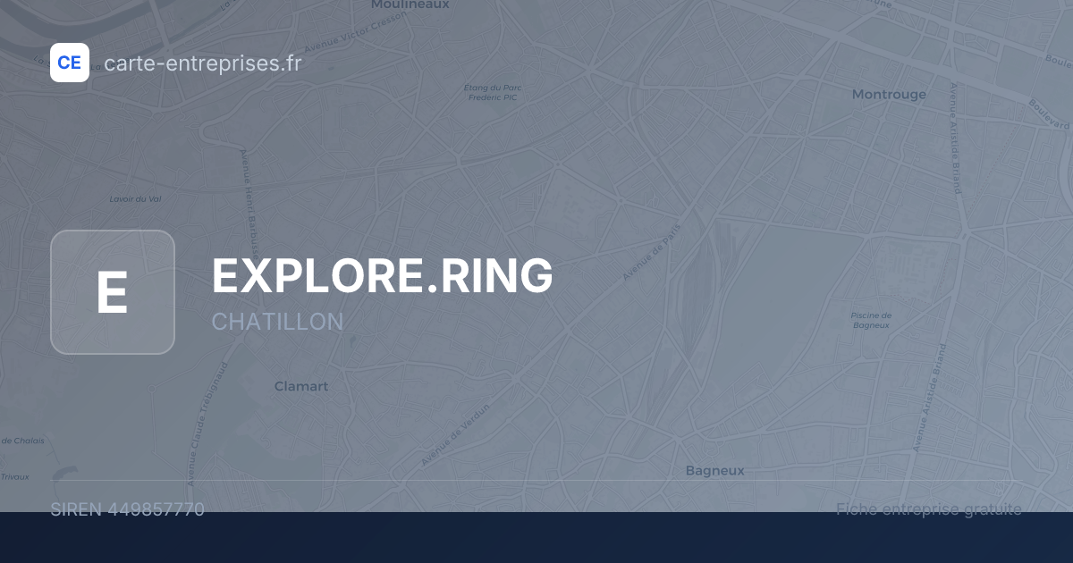 EXPLORE.RING — 449857770 — fiche entreprise