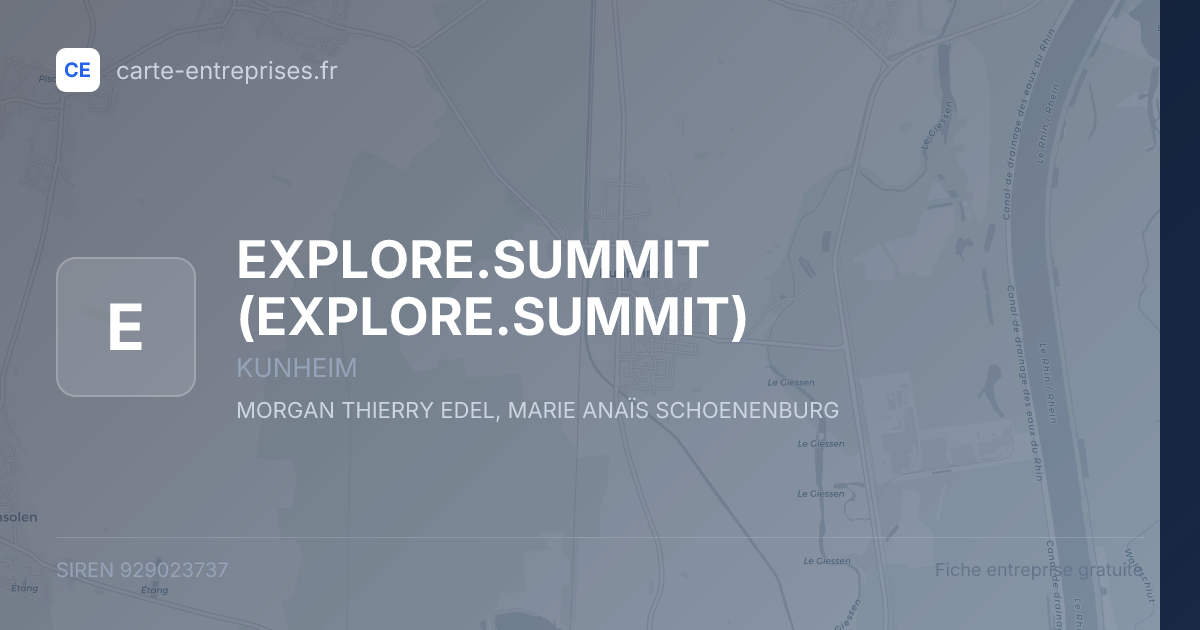 EXPLORE.SUMMIT — 929023737 — fiche entreprise