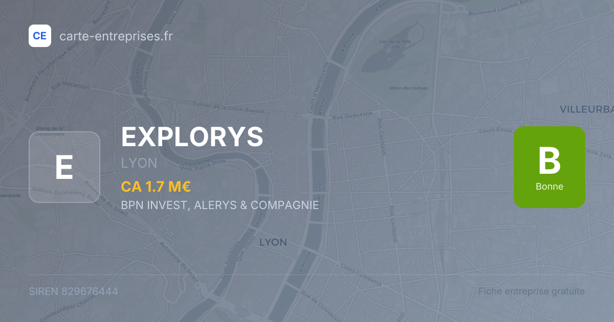 EXPLORYS — 829676444 — fiche entreprise
