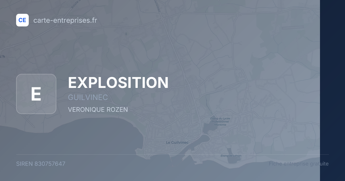EXPLOSITION — 830757647 — fiche entreprise