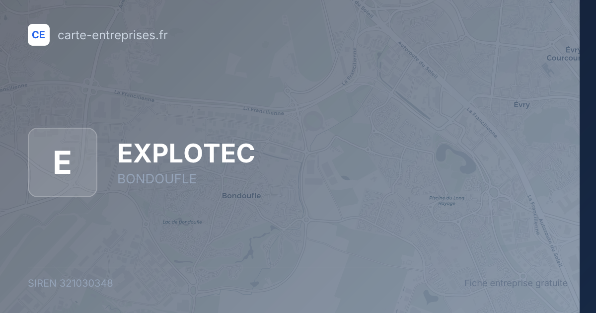 EXPLOTEC — 321030348 — fiche entreprise