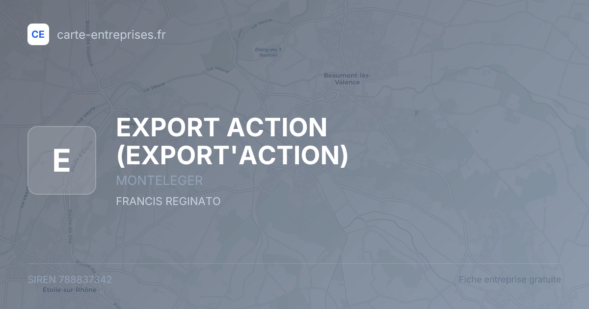 EXPORT ACTION (EXPORT'ACTION) — 788837342 — fiche entreprise