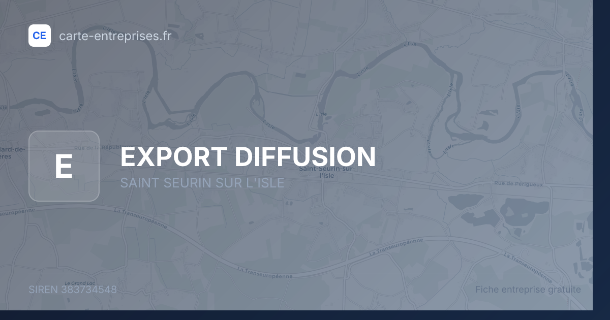 EXPORT DIFFUSION — 383734548 — fiche entreprise