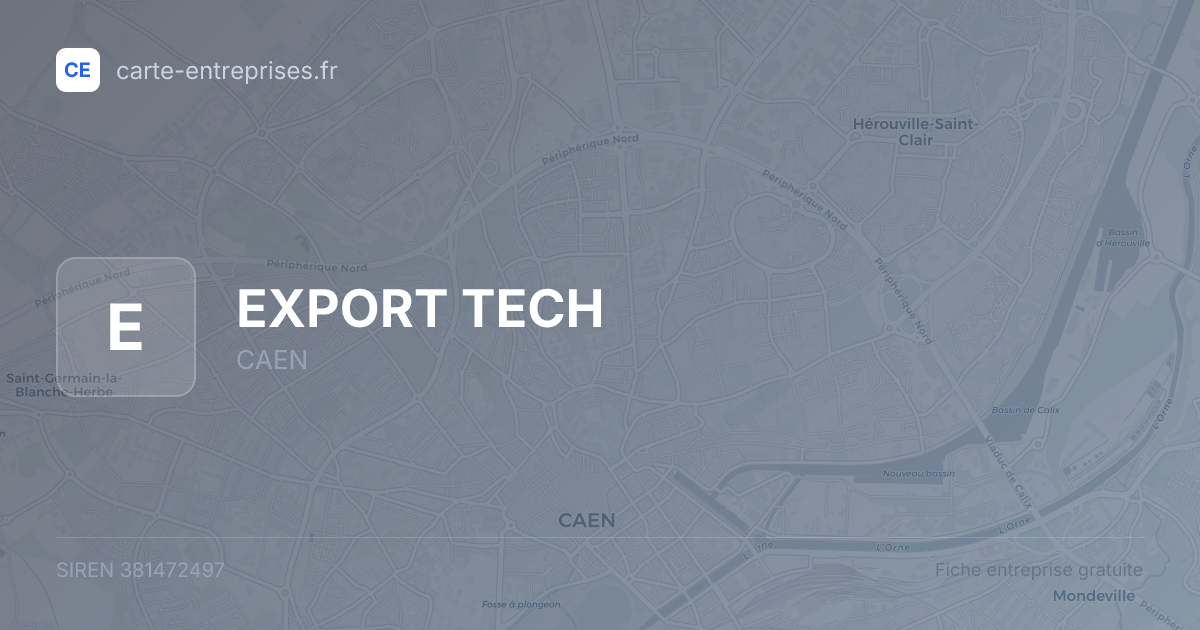 EXPORT TECH — 381472497 — fiche entreprise