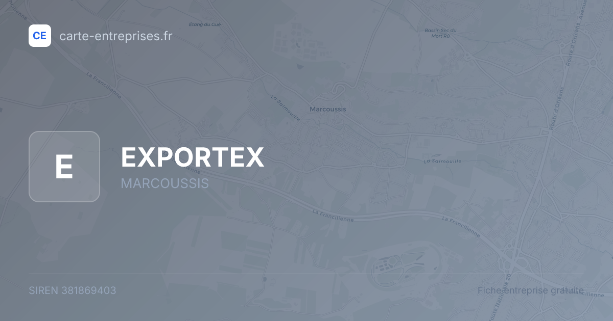 EXPORTEX — 381869403 — fiche entreprise