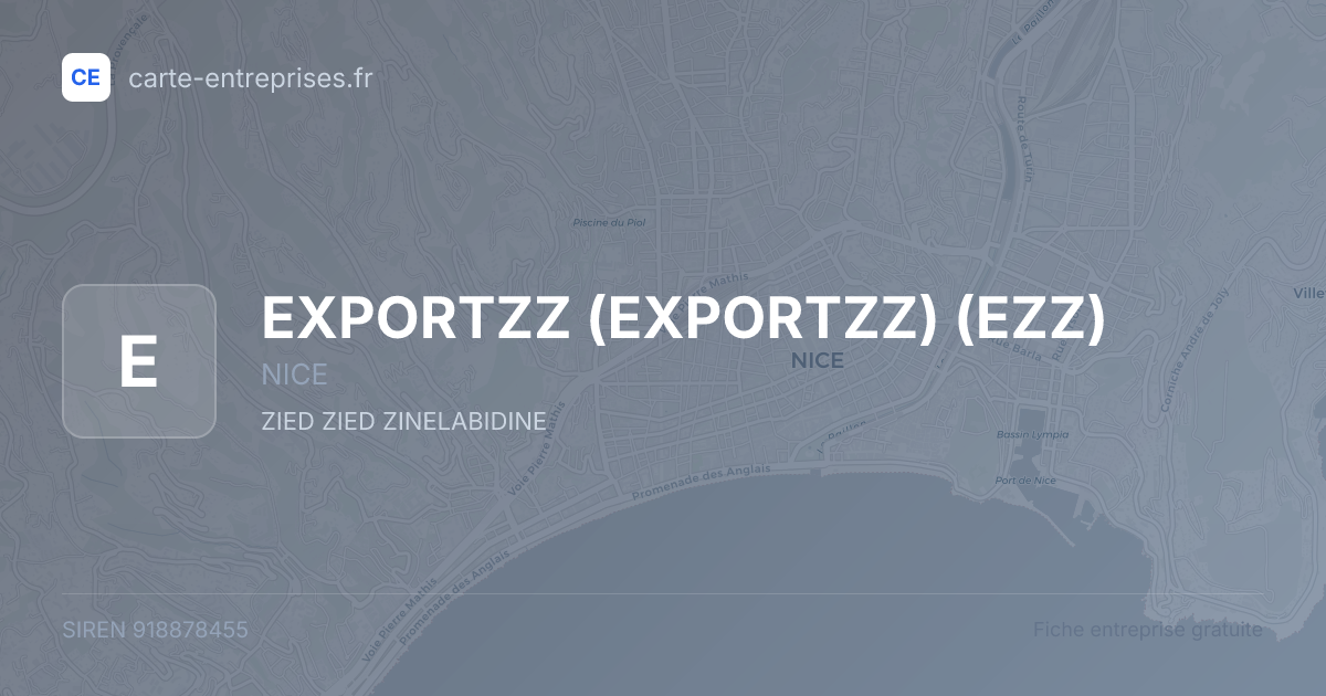 EXPORTZZ (EXPORTZZ) (EZZ) — 918878455 — fiche entreprise