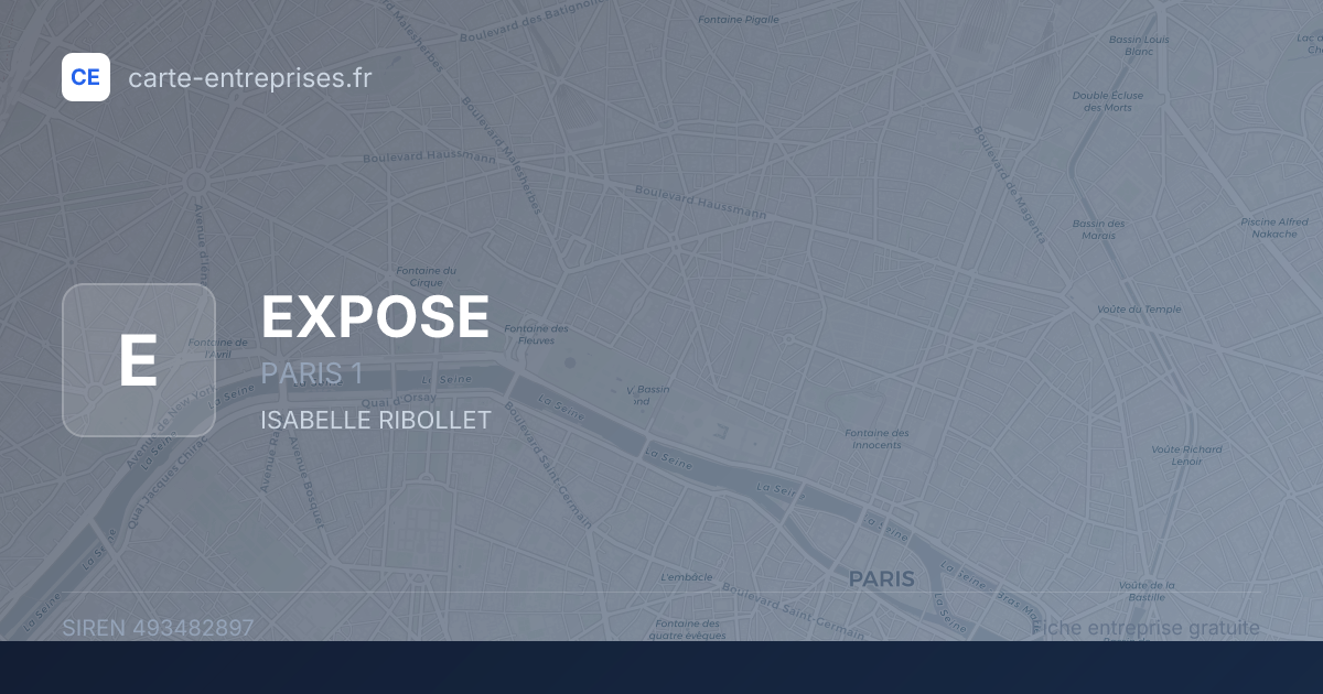 EXPOSE — 493482897 — fiche entreprise