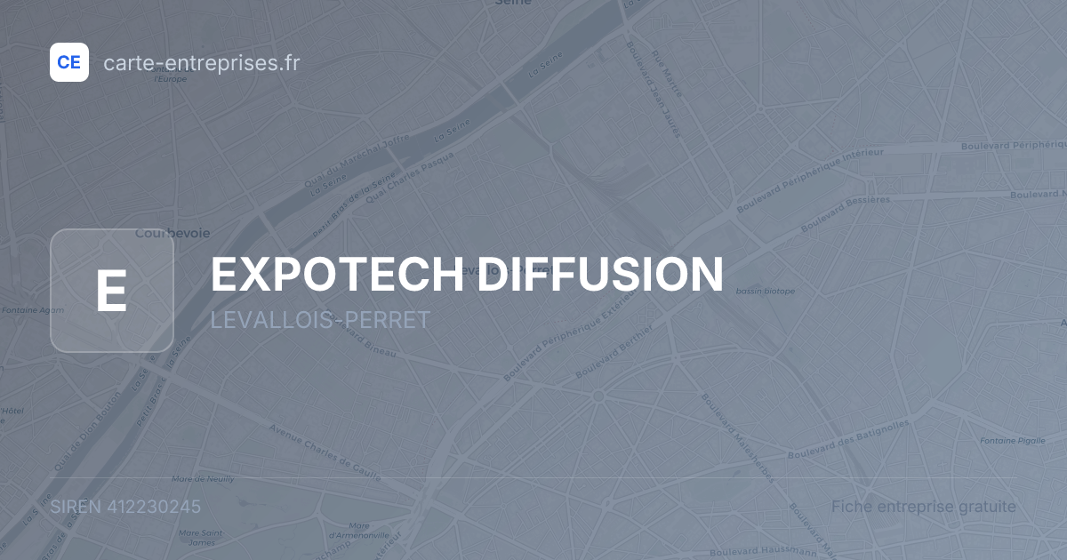 EXPOTECH DIFFUSION — 412230245 — fiche entreprise
