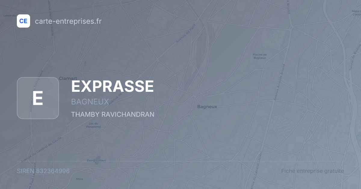 EXPRASSE — 832364996 — fiche entreprise