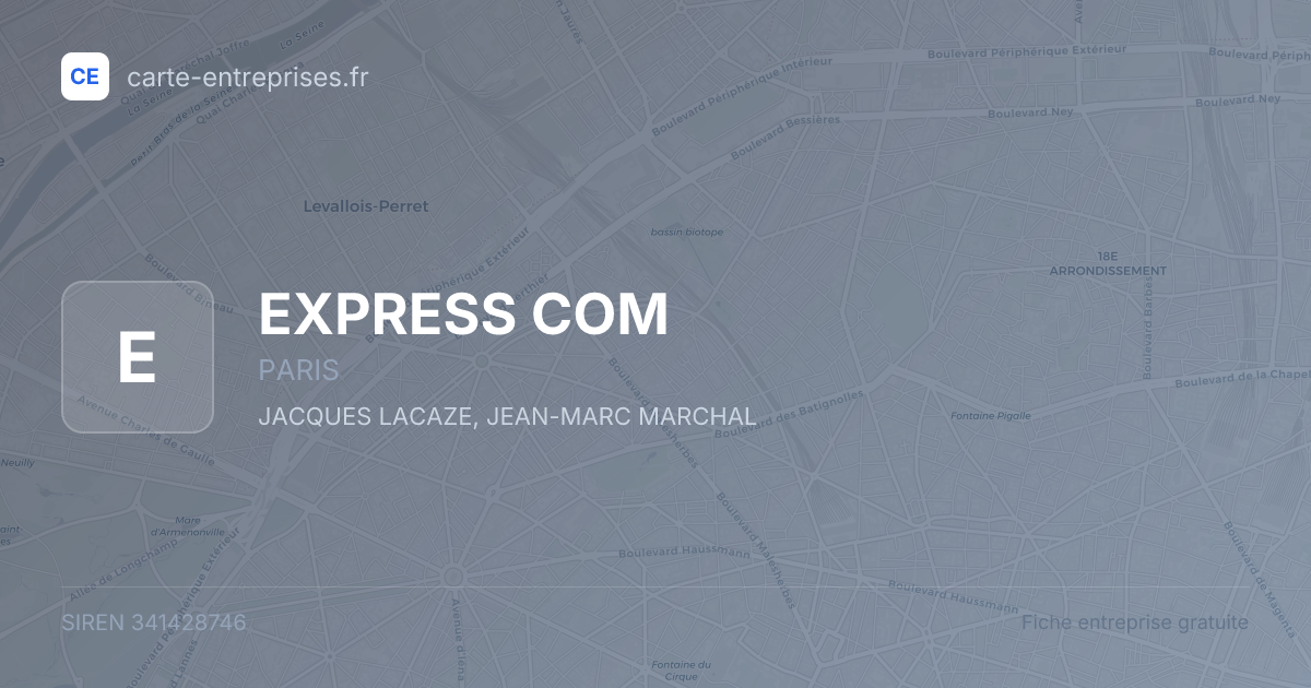 EXPRESS COM — 341428746 — fiche entreprise