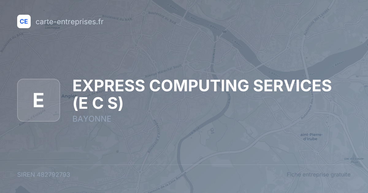 EXPRESS COMPUTING SERVICES (E C S) — 482792793 — fiche entreprise