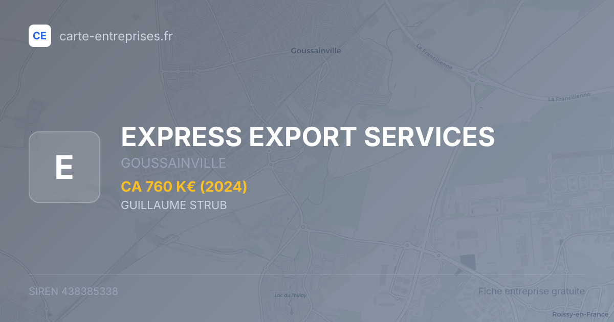 EXPRESS EXPORT SERVICES — 438385338 — fiche entreprise