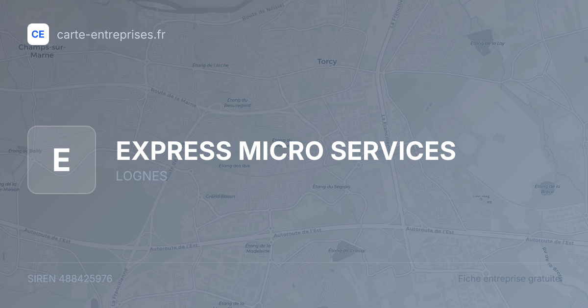 EXPRESS MICRO SERVICES — 488425976 — fiche entreprise