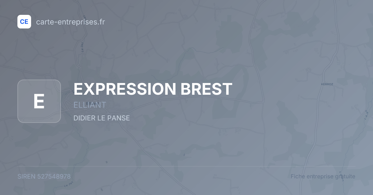 EXPRESSION BREST — 527548978 — fiche entreprise