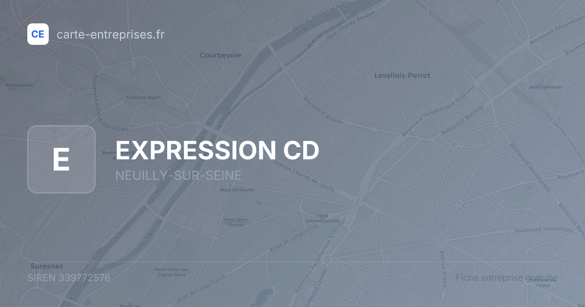 EXPRESSION CD — 339772576 — fiche entreprise