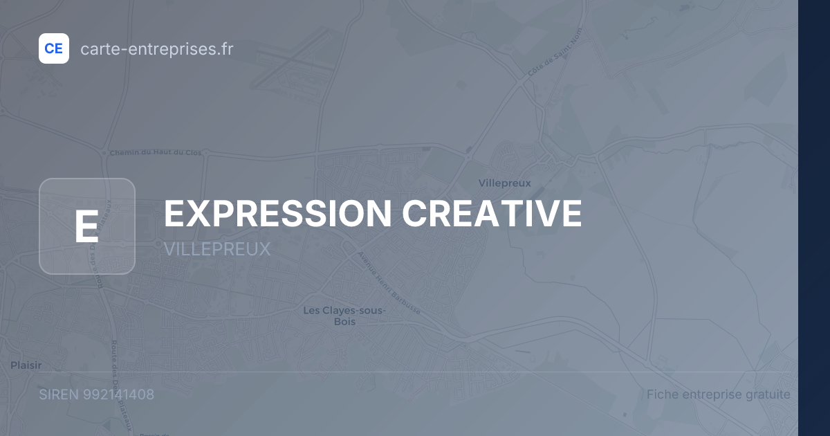 EXPRESSION CREATIVE — 992141408 — fiche entreprise