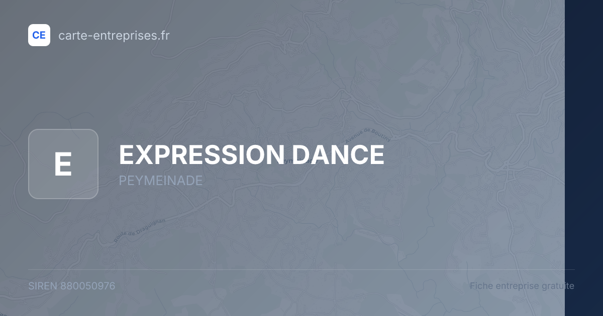 EXPRESSION DANCE — 880050976 — fiche entreprise