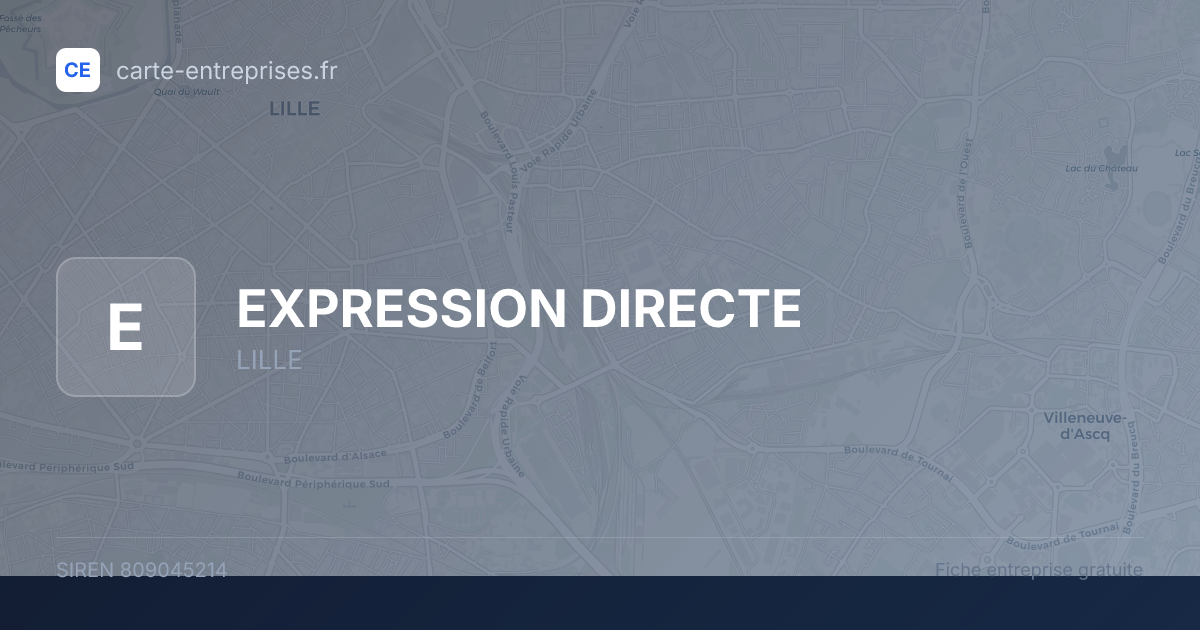 EXPRESSION DIRECTE — 809045214 — fiche entreprise