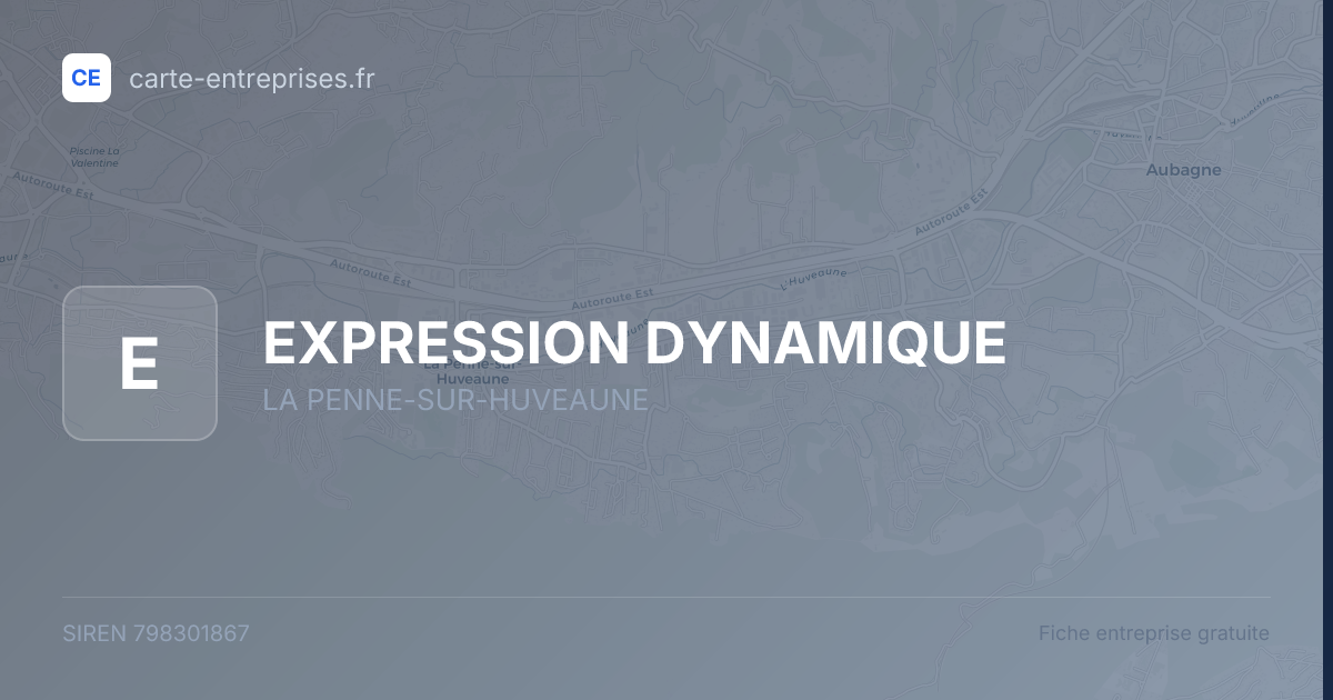 EXPRESSION DYNAMIQUE — 798301867 — fiche entreprise