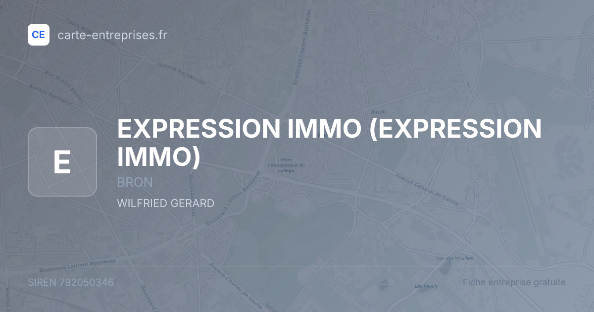EXPRESSION IMMO — 792050346 — fiche entreprise