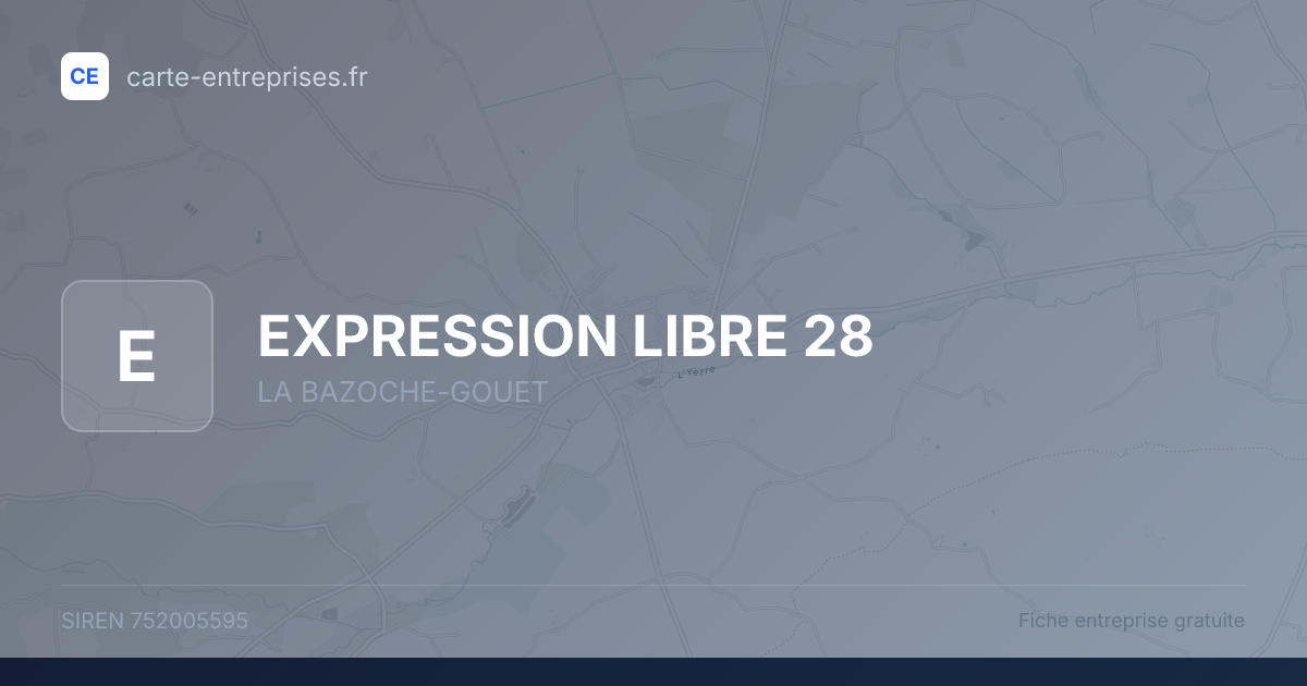 EXPRESSION LIBRE 28 — 752005595 — fiche entreprise