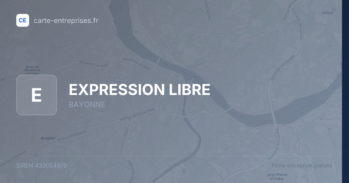 EXPRESSION LIBRE — 433054970 — fiche entreprise