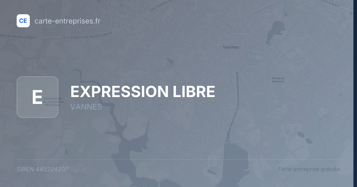 EXPRESSION LIBRE — 445224207 — fiche entreprise