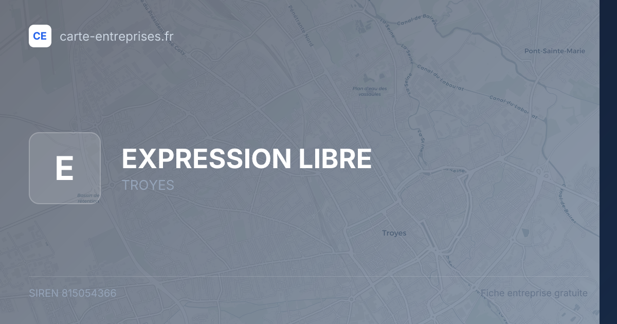 EXPRESSION LIBRE — 815054366 — fiche entreprise