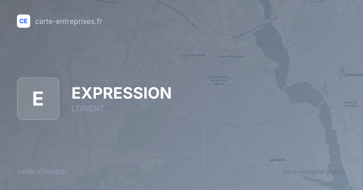 EXPRESSION — 377684121 — fiche entreprise