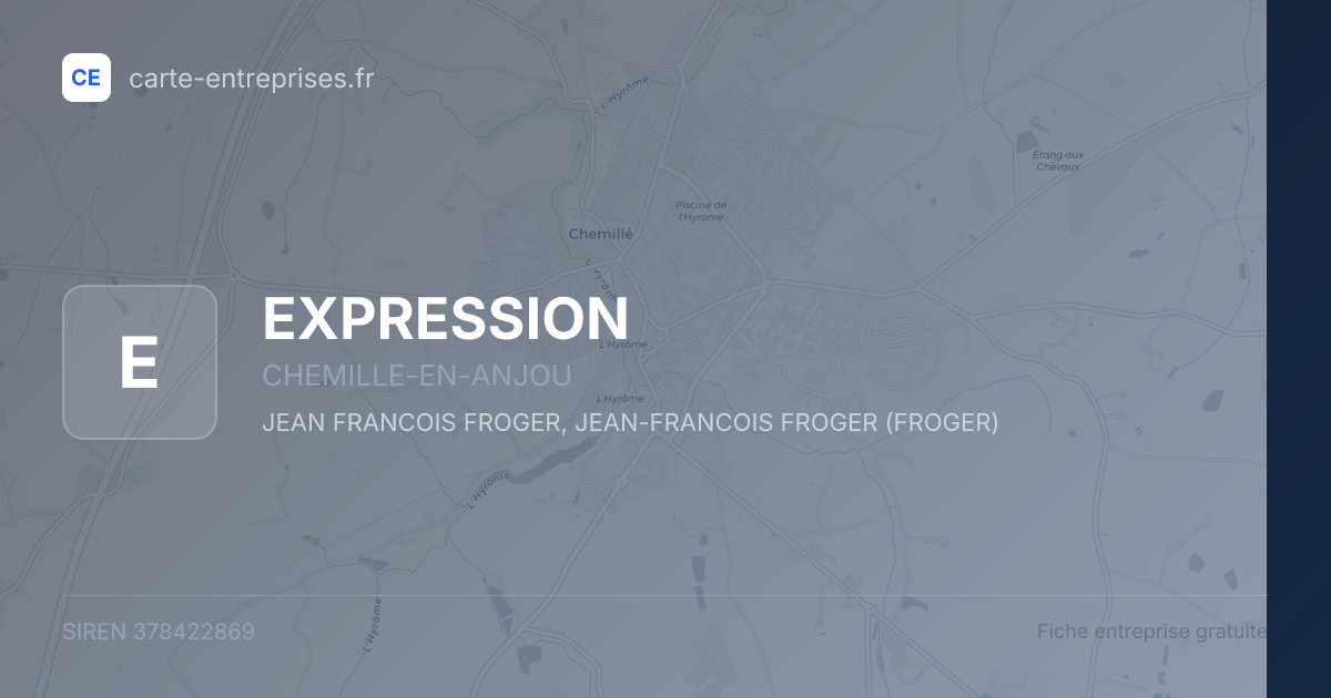EXPRESSION — 378422869 — fiche entreprise